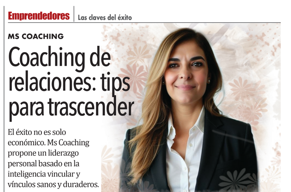 Portada de la nota de MS Coaching en Revista Fortuna — Coaching de relaciones: tips para trascender